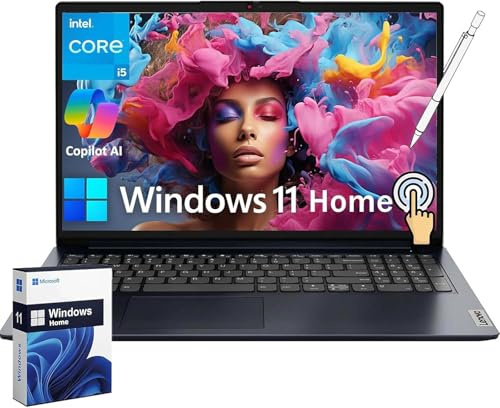 Lenovo Ordinateur portable IdeaPad 2025, écran tactile FHD de 15,6 po, Intel 10 cœurs i5-1335U, 16 Go de RAM, SSD de 1 To, carte graphique Intel Iris Xe, copilote AI, Wi-Fi 6, clavier numérique