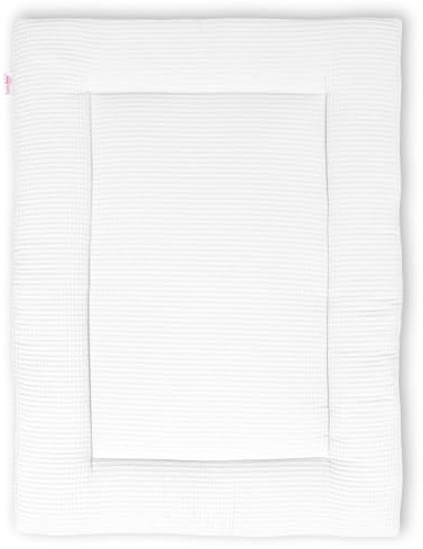 babybay Krabbeldecke 75x100 cm Waffelpiqué, weiß