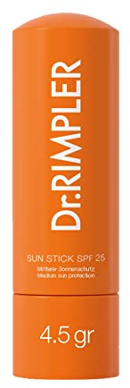 Dr. Rimpler Sonnencreme Stick LSF 25 I Sonnenschutz Pflegestift für empfindliche Körperpartien wie Lippen, Nasenrücken, Ohren oder Gesicht i Lichtschutz