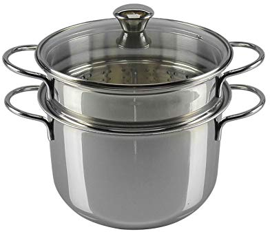 Pentola Pastaiola Con Coperchio In Vetro Bellavista 22cm