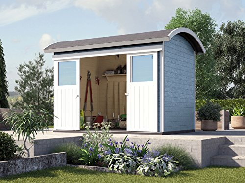 Weka Gartenhaus 228 grau 21 mm