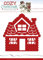 Yvonne Creations Cozy Christmas Gingerbread House sterben, rot