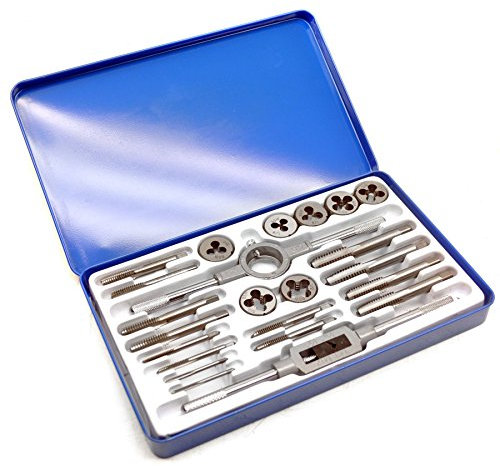 Jeu de tarauds et filières Whitworth BSW British Standard 23pc en acier allié TE106