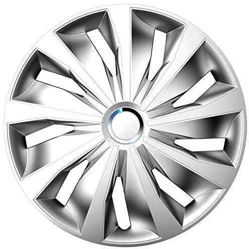AUTO-STYLE Satz Radzierblenden Grip Pro 15-Zoll Silber