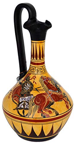 Talos Artifacts Achilles on Chariot - Dionysus Oinochoe Amphora Vase Pottery - Ancient Greece