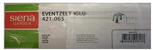 Slena Eventzelt Iglu 3,2 x 3 x 2 m - grau Garden