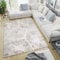 TAPISO Valley Teppich Kurzflor Grau Beige Creme Feuerwerk Motiv Mehrfarbig Meliert Abstrakt Modern Wohnzimmer Schlafzimmer ÖKO-TEX 200 x 300 cm