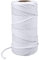 KINGLAKE 4mm Kordel Weiß,100M Baumwollschnur,Bastelschnur,Baumwollgarn Dünn,String Für Backen,Kochen in der Küche,DIY Basteln,Weihnachtsgeschen Kverpackung,Deko