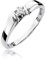 Damen Solitär Versprechen Ring Verlobungsring Antragsring 585 14k Gold Weißgold natürlicher echt Diamant Brillanten