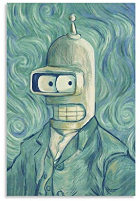 ZXCMNB Futurama Fender Bender Poster dekorative Malerei Leinwand Wandkunst Wohnzimmer Poster Schlafzimmer Malerei 20x30inch(50x75cm)