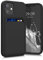 kwmobile Case Compatible with Apple iPhone 12 mini Case - TPU Phone Cover with Credit Card Holder - Black