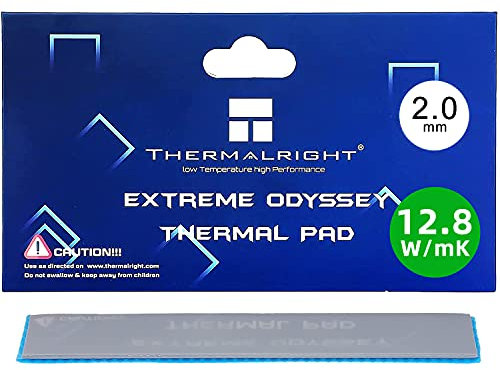Thermal Pad 12.8 W/MK, 120x20x2.0mm, Silicona Pad Termico para disipador térmico/GPU/CPU/LED