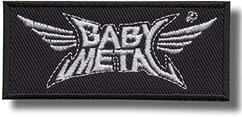 Aufnäher mit Baby-Metallband, bestickt, zum Aufbügeln