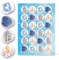 Logbuch-Verlag 24 Sticker mit christlichen Motiven 4 cm - Fisch Kreuz Taube Kelch - Symbolaufkleber Glaube Kommunion Taufe