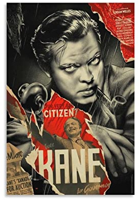 Citizen Kane Filmposter, Vintage-Leinwandkunst, Poster und Wandkunst, Bilderdruck, modernes Familien-Schlafzimmer, Dekor-Poster, 30 x 45 cm