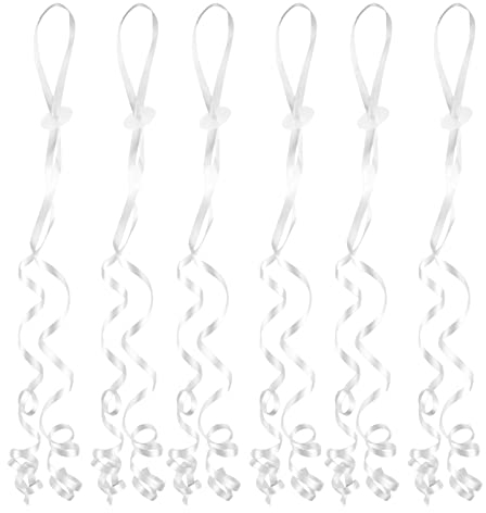 Helium Ballonverschluss, 50 Stück Ballonschnellverschlüsse Mit Polyethylenband Ballonband, Handgemachte Girlanden, Ballonverschlüsse, Für Geburtstag Oder Hochzeit Helium Und Inflation(White)