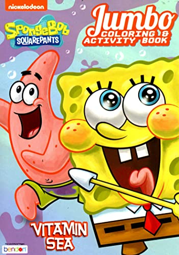 Bendon Spongebob Schwammkopf Malbuch, Spongebob Malbücher, Spongebob Jumbo-Aktivitätsbuch, Spongebob-Buch, mehrfarbig, Einband kann variieren, offizielles Lizenzprodukt