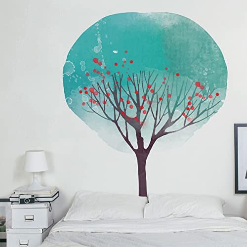 Ambiance Sticker Vliestapete Riesenfresken Vorgekleistert -Albero Astrato - Dekoratives Etikett | H130 x L120 cm
