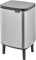 Brabantia - Bo Waste Bin Hi 12L with Soft Close Lid, Removable Inner Bucket, and Transport Grip – Ideal for Bathroom, Bedroom, and Home Office – Matt Steel Fingerprint Proof