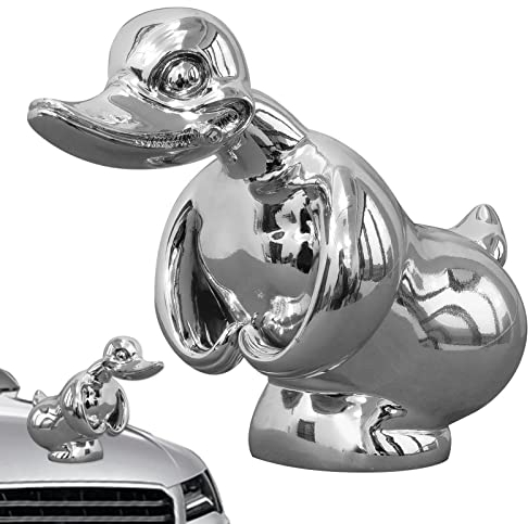 Angry Duck Kühlerfigur, Angry Duck Hood Ornament, Alloy 3D Funny Duck Hood Ornament, Wütende Ente, Auto Motorhaube Ornament, für Autodekorationen und Raumdekoration