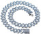 Watasiwa Iced out Armband Hip Hop Armband Herren Cuban Miami Link Chain Full of diamonds Cuban Necklace Bracelet Geometrry Diamond Chain for Men Women 15mm wide Hip Hop Jewelry, 22inch(55cm), Zirkonia
