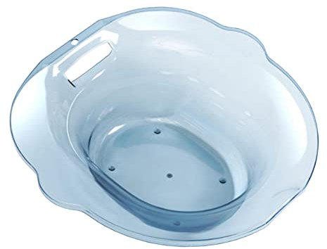 perfk Bassin de bain de siège pour toilettes, baignoire de bidet, universel, zone d'assise plus large portable, siège à vapeur anti-débordement pour, Bleu