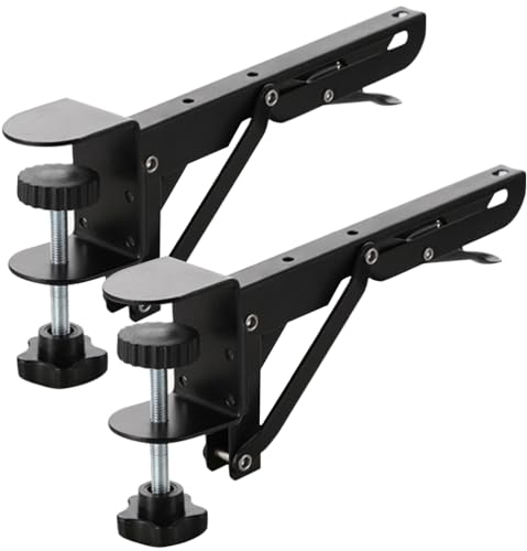 1 Set Foldable Keyboard Tray and Wrist Support Bracket Adjustable Desk Clamp Mount Ergonomic Desktop Extension for Office Desk Computer Elbow Armrest Shelf