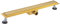 Caniveau extra plat pour douche italienne reversible finition gold/ou à carreler longueur 70 centimètres - Avec siphon anti odeur et filtre pour cheveux NOYON & THIEBAULT