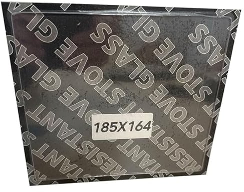 Chimsoc Cristal de repuesto para estufa Villager A/B Mark 1 (185 mm x 164 mm, rectangular)