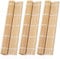 ZFYQ Tapis de Sushi 3 pièces, Rouleau en Bambou Naturel pour Maki Sushi, Kit de Préparation de Sushi pour Débutants