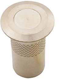 Bodenbüchse mit Kugelverschluss für Rundstangen bis ø 12 mm, Messing blank
