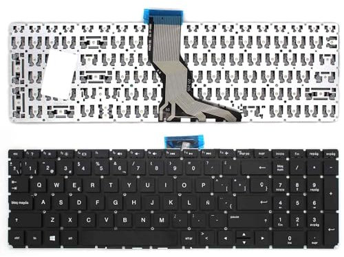 PORTATIL MOVIL - Teclado Compatible con HP 250 G6 255 G6 OMEN 17-W00 17-W100 17-W200 (Intro PEQUEÑO)