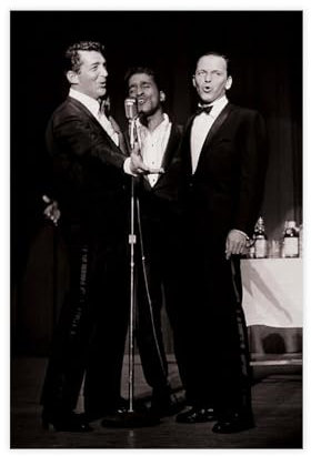 Leinwandposter The Rat Pack Performing Music Band, Wandkunst, Dekordruck, Bild, Gemälde für Wohnzimmer, Schlafzimmer, Dekoration, ungerahmt, 30 x 45 cm