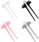 Luckious 4 Pcs Plastic Finger Chopsticks for Gamers - Keep Your Hands Clean and Enjoy Snacks in Style (Black, Grey, White, Pink)!, 2210-120A