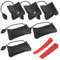 EXLECO 6 x Montagekissen Hebekissen Pumpkissen 3 Quadrate + 3 Rechtecke Air Pump Wedge Luftkissen Montage Spreizkissen Pneumatikspanner mit 2 Hebelwerkzeug für Tür Fenster Installation