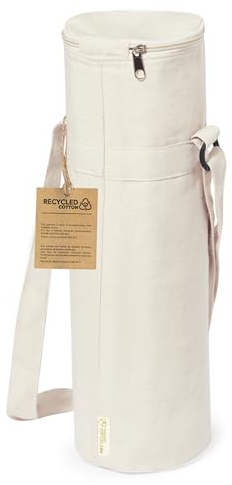 noTrash2003 Bolsa térmica para Botellas de Agua para Colgar Botellas de hasta 1,5 L, Cremallera y Correa Ajustable para el Hombro, pequeña Bolsa térmica para Bebidas, Nevera portátil para Exteriores,