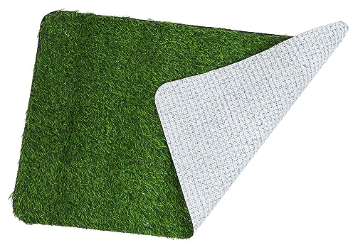 Sosoport 1Stk Kunstrasen Gras-PIPI-Pad Türmatten für den Innenbereich Gras-Fußmatte Teppich rutschfeste Bodenmatte Badezimmer-Fußmatte künstlich Grasmatte Polypropylenfaser (Polypropylen)