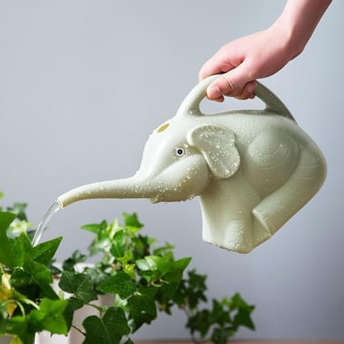 Annaffiatoio a forma di elefante, piccolo e leggero, grazioso annaffiatoio per animali, decorativo, per innaffiare piante, frutta, giardino, fiori, interni ed esterni