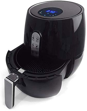 Freidora de aire con sartén automática, horno eléctrico inteligente, freidora de aire de 5,2 L, freidora de aire eléctrica, horno con control de temperatura, cesta para freír antiadherente, Día d