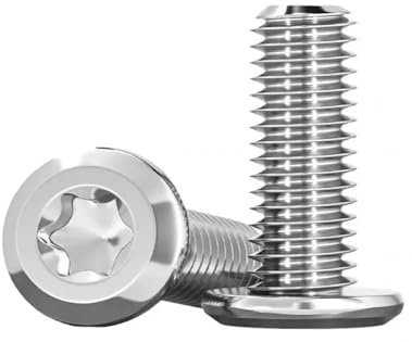 ANNBCDL Große, abgeschrägte Anti-Diebstahl-Schraube aus Edelstahl 304 mit flachem Kopf und Sechskantschraube M4-M8 mit umgekehrter Seite(Color:40mm,Size:M8 (5Pcs))