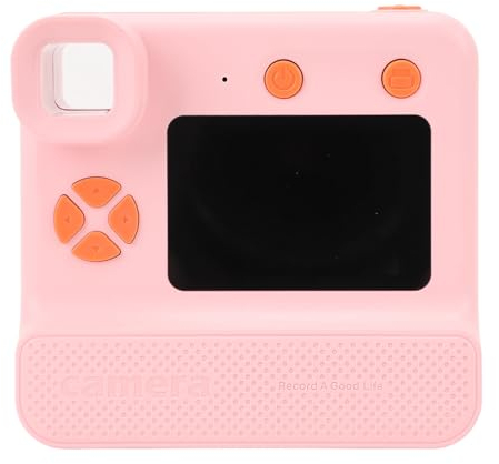Kinderkamera, 2,0 Zoll HD-Farbdisplay, Drehbares Objektiv, Echtzeit-Thermodruck, Kinder-Digitalkamera mit Druckpapier, 1080P Selfie-Digitalkamera für Kleinkinder, Mädchen, Jungen