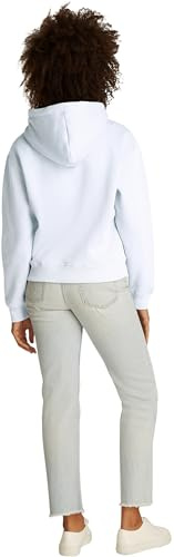 Tommy Hilfiger Damen Hoodie mit Logo, Blau (Breezy Blue), L