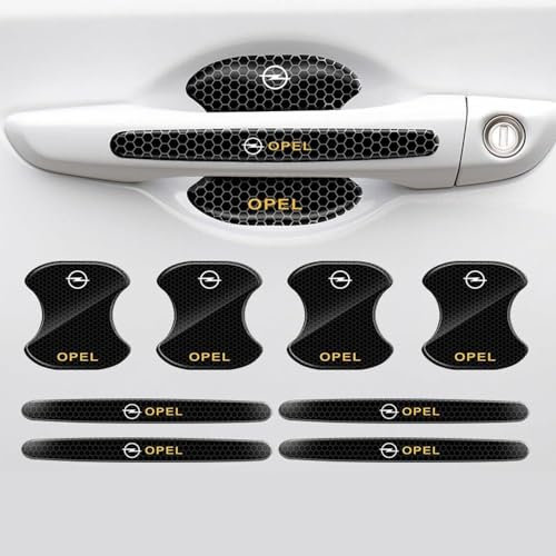 XPKYUWQ 8Stück Auto Türgriff Schutzfolie, für Opel Corsa B C D E F Insignia Sports Tourer Schutz Aufkleber Auto Türgriffe Autotür Griffe Aufkleber Türkantenschoner