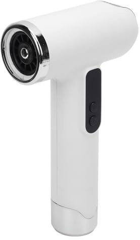 USBHaartrockner, 200 W, Schnell Trocknender Fön, 100.000 U/min, 15.000 MAh, Reiseföhn mit Düse, für Reisen, Camping (White)