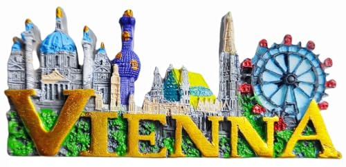 Wien Österreich Touristen-Souvenir 3D Kühlschrankmagnet Kühlschrankdekorationen Magnete