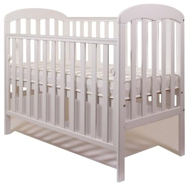 Viculii Lilibet Baby Cot with Drop Side Only | 120x60cm | Baby Cot with Drop Side (White)