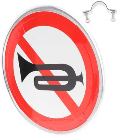 Gatuida Panneau Dinterdiction De Klaxon Design Pratique Et Simple Réfléchissant Et Sûr Pour Les Routes