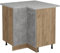 Vicco Eckunterschrank R-Line, Küchen Eckschrank, Beton, 75.6 cm AP Marmor