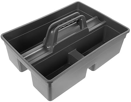 FIXOSHEE Reinigungsbox Aus Polypropylen Mit Tragegriff Organizer Für Reinigungsmittel Utensilien Tragbarer Aufbewahrungskorb Für Küche Bad Auto