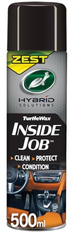 Turtle Wax Hybrid Solutions Inside Job Ceramic + Graphene Interior Cleaner 500ml ZEST Scent – All-in-One Dashboard, Leather, Plastic & Upholstery Surface Cleaner with UV Protection